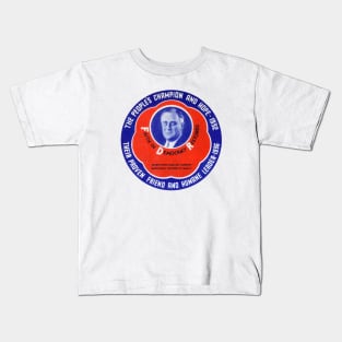 1936 People's Champion Franklin D Roosevelt Kids T-Shirt